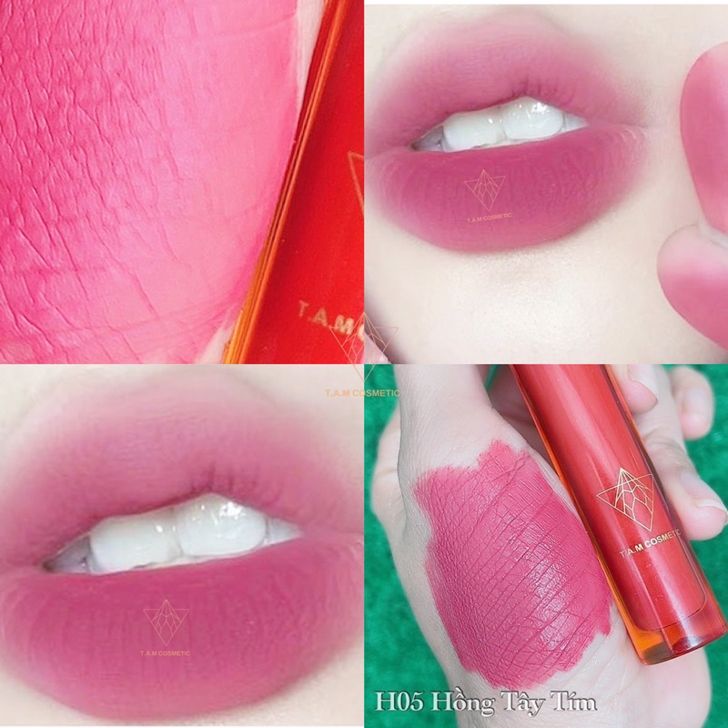 Top màu son trend velvet tint 상류층 T.A.M siêu kháng nước lâu trôi cho môi Khô