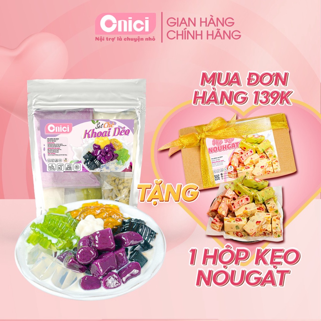 Set chè khoai dẻo Bếp Của Mẹ ONICI nguyên liệu nấu 20-25 chén