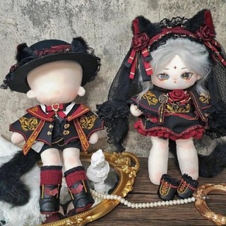   Outfit 20,25cm  Set đồ Mèo Bá Tước nam nữ cho doll 20cm doll chân dài 