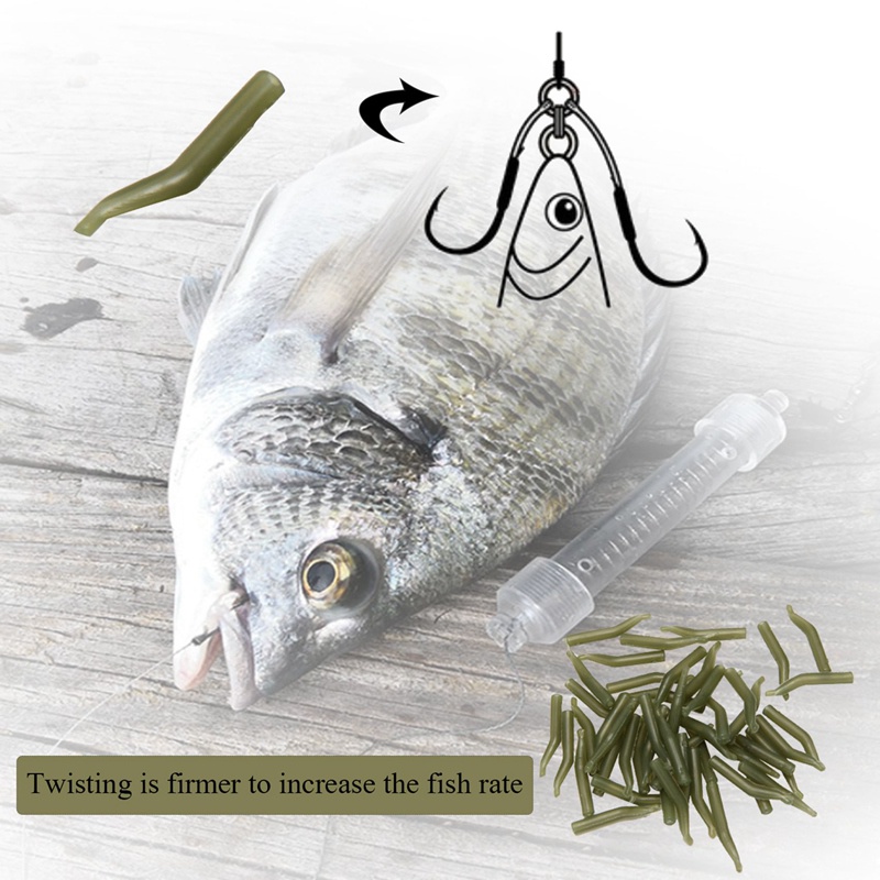 Set 50 Phụ Kiện Câu Cá Mềm Chống Rối Tiện Lợi