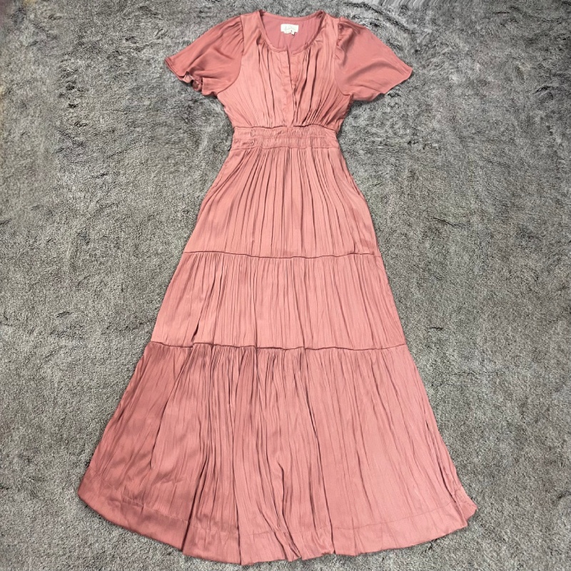 Đầm maxi lụa bóng Anthrop*logie hàng xuất xịn 0044