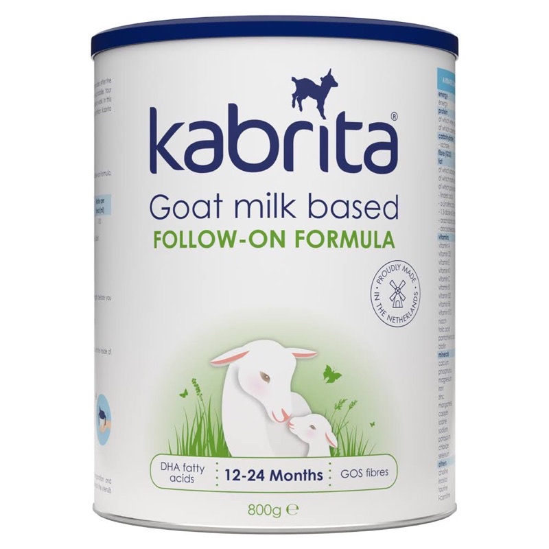Sữa dê Kabrita số 2, Sữa cho bé từ 12-24 tháng tuổi, Lon 800gr