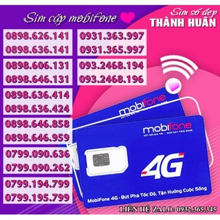 SIM CẶP MOBIFONE - SIM TÌNH NHÂN - CHỌN CẶP SỐ TÙY THÍCH