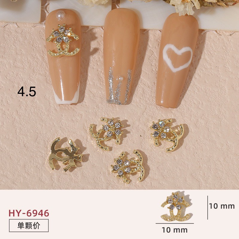 Charm nail lv,yls love nail gắn trang trí móng tay