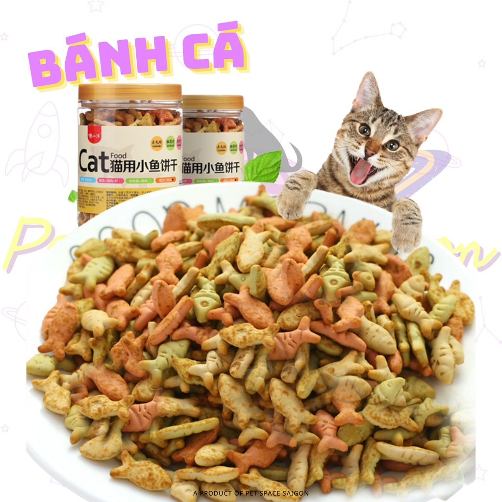 Bánh cá thưởng catnip cho mèo sạch răng - gói 50 gram