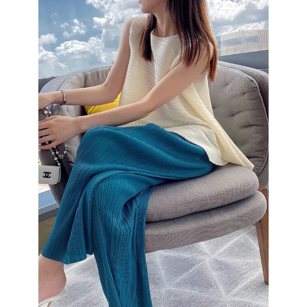 (LAUPCLOTHING - ẢNH THẬT) QUẦN SUÔNG XẾP LY DÁNG DÀI - QUẦN XẾP LY ỐNG RỘNG