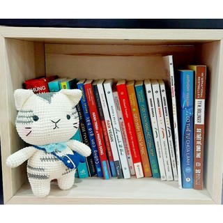 Mèo móc len Tabby, mèo con nhồi bông bằng len sợi