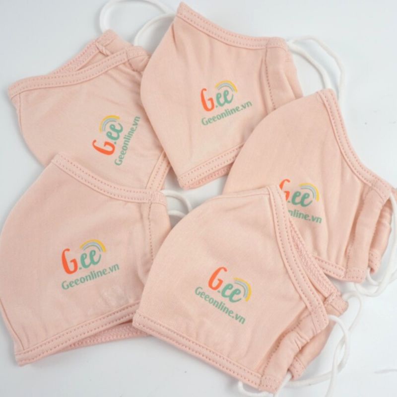 Khẩu Trang Bé Sơ Sinh, Trẻ Em, Người Lớn Kháng Khuẩn Gee Vải Sợi Tre Mềm Mịn Không Mùi