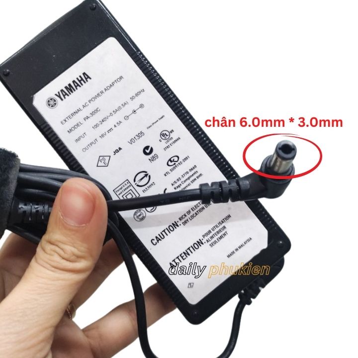 Adapter nguồn cho đàn yamaha PA301 16V 2.4A dailyphukien