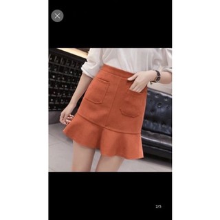 Chân váy dài vạt chéo hàng cúc