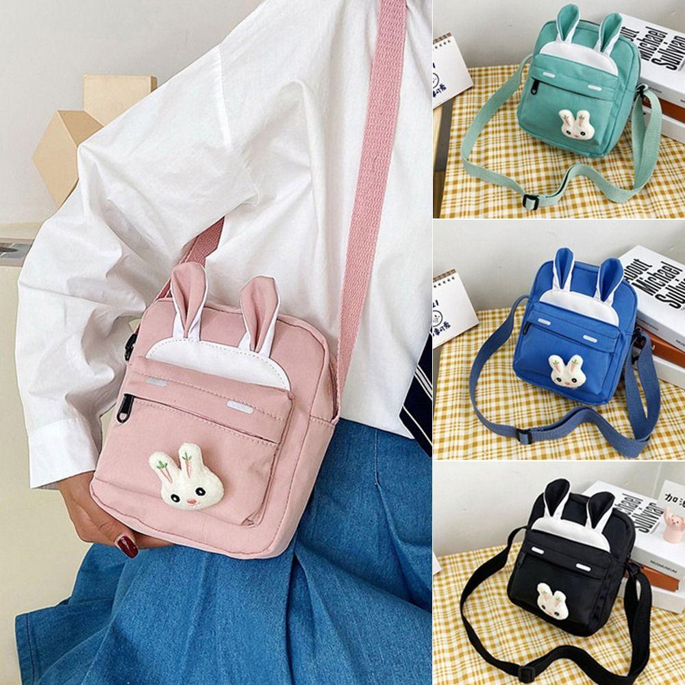 Túi Đựng Điện Thoại Đeo Chéo Vai Chống Nước Họa Tiết Thỏ Hoạt Hình Thời Trang