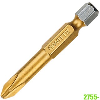 Mũi vít bake ph2 phủ titan, chuôi 1/4 inch witte 27552 .sản xuất tại đức