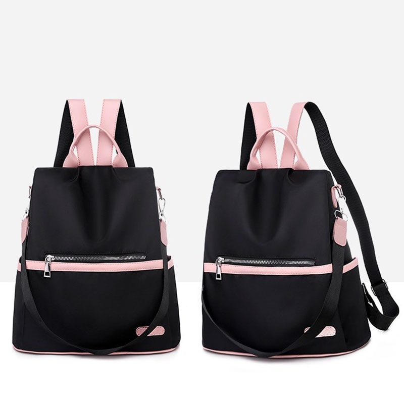 Ba Lô Đi Học Chống Trộm Đa Năng Màu Tương Phản Phiên Bản Hàn Quốc Mới HYOY JP HB