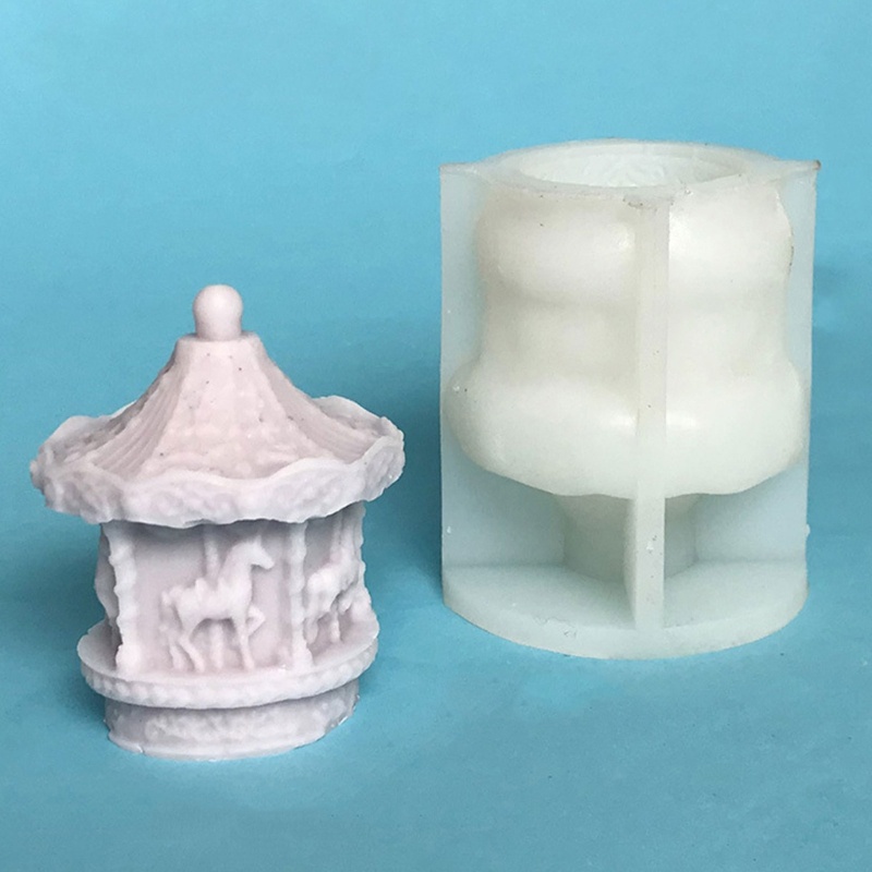 Khuôn Silicone Làm Nến 3D Hình Trụ DIY