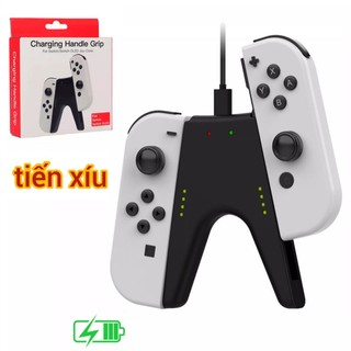 Bộ handgrip Charging V tay Joycon Nintendo Switch sạc tay cầm nhựa joycon nintendo switch của hgba charging grip