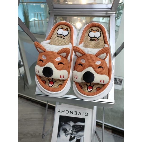 Dép lông chó shiba siêu xinh - chính hãng - cao 5cm