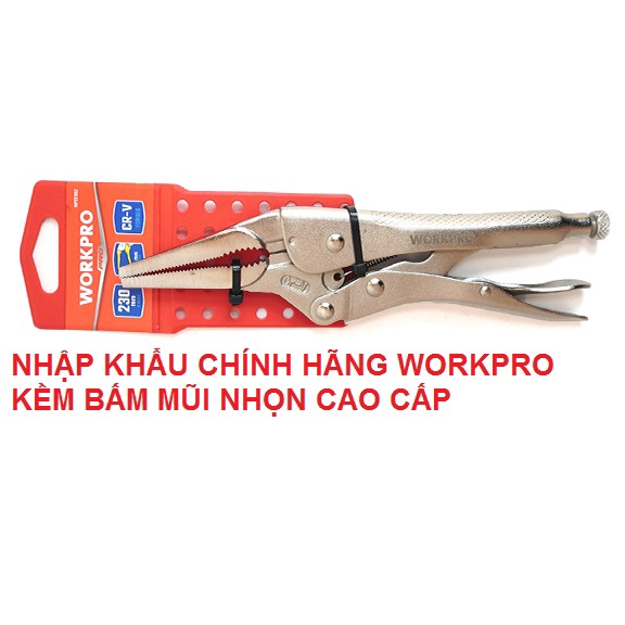 Kìm bấm chết mỏ nhọn 9inch nhập khẩu - Hàng Chính Hãng Workpro