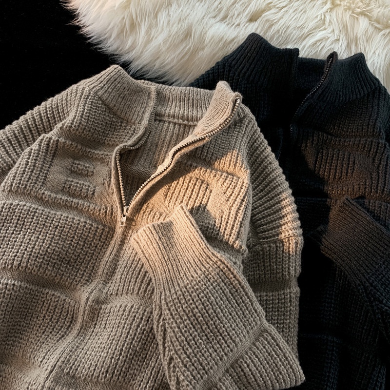 Áo Khoác Cardigan Phong Cách Nhật Bản Thời Trang Thu Đông Dành Cho Nam