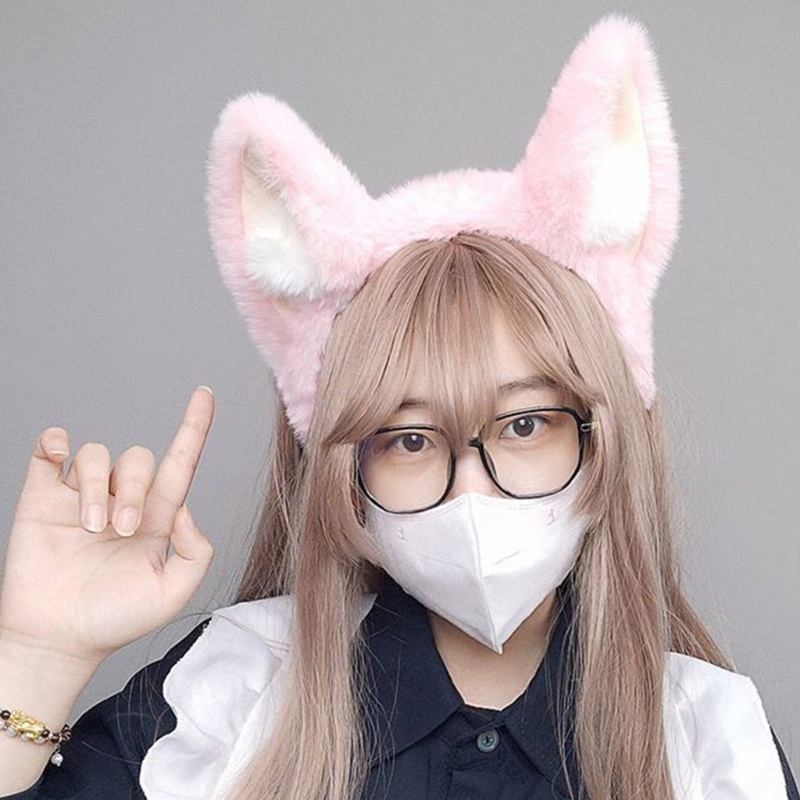 Flgo Băng Đô Tai Cáo Bông Đáng Yêu Dành Cho Nữ Rửa Mặt Hóa Trang Phục Sinh