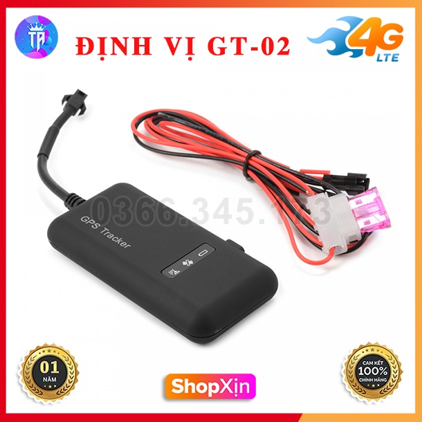 Định Vị Xe Máy Ô Tô Có Dây GT-02 Thông Minh - Cập Nhật Vị Trí Liên Tục Và Chính Xác - Bảo Hành 01 Năm