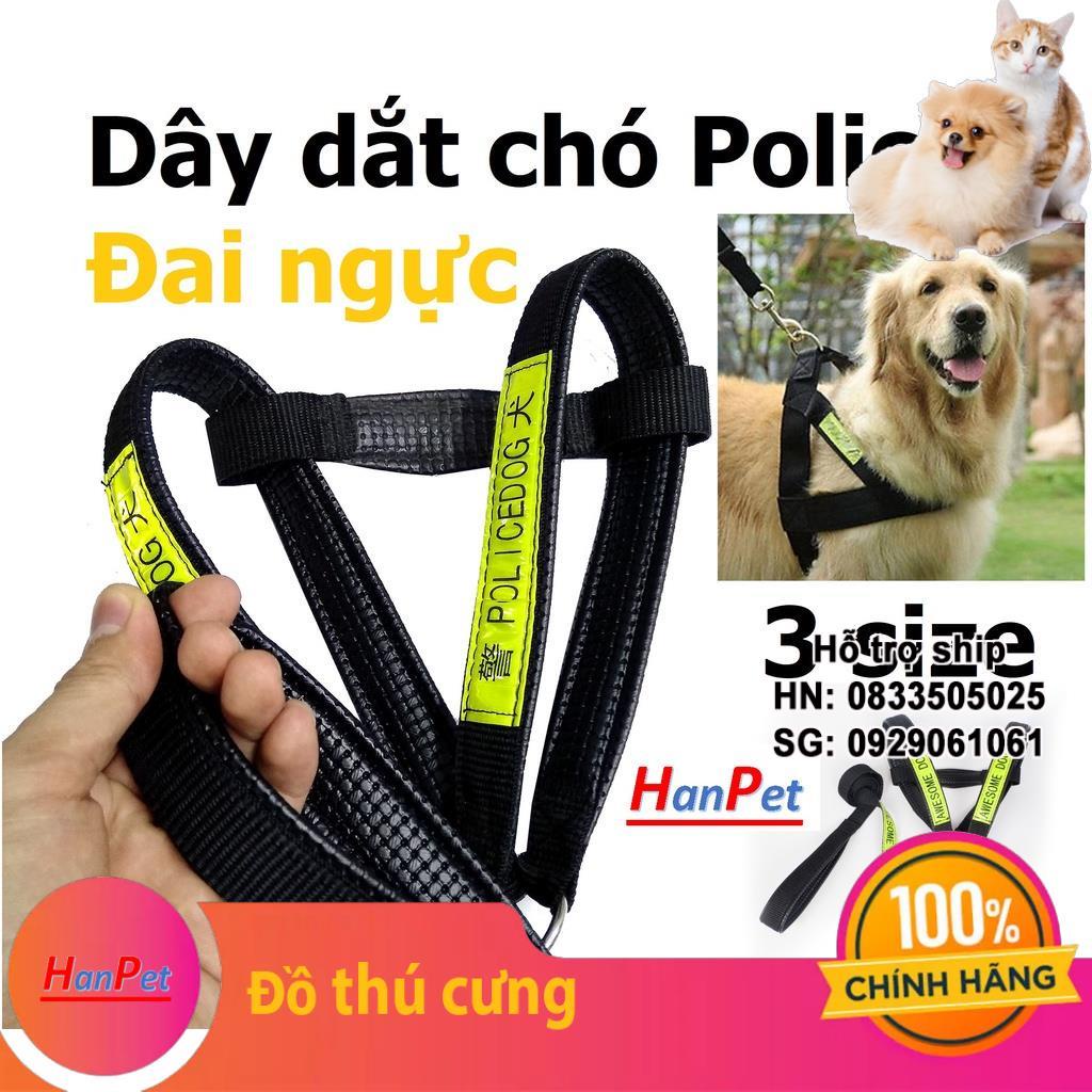 Dây police cao cấp dây dắt chó size đại chó 30-40kg