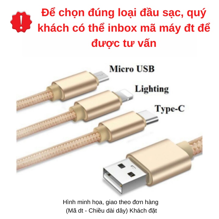 Dây cáp sạc samsung/type c/ Micro USB/Lai ning bọc dây dù chống rối chống đứt dài 20cm 1m 3m-Bảo hành 1 đối 1- Mima Shop