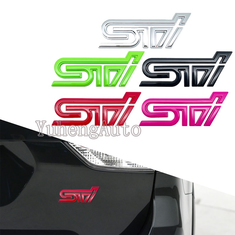 1 Huy Hiệu Kim Loại Trang Trí Thân Xe Hơi Subaru STI XV Forester Impreza Tribeca