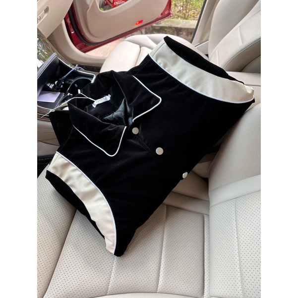 Áo khoác Teddy cổ bẻ pha nách