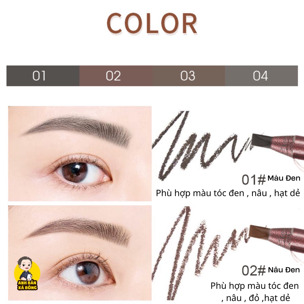 Chì Xé Kẻ Mày WODWOD Sketch Machete Eyebrow Pencil W938