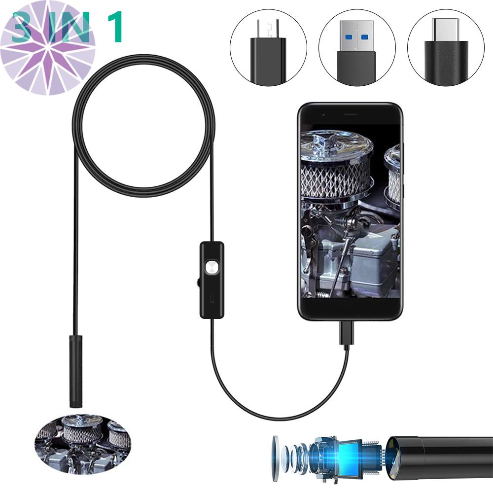 Camera Nội Soi Công Nghiệp Chống Nước Có Đầu Cắm USB Cho Điện Thoại Tkc9531
