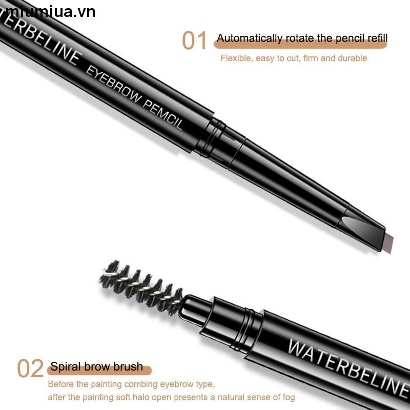 miumiuaBút kẻ lông mày SUAKE 5 màu sắc tùy chọn thiết kế hai đầu chống thấm nước lâu trôi 30g