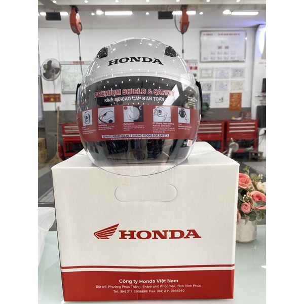 Mũ bảo hiểm HONDA chính hãng 3/4 đầu