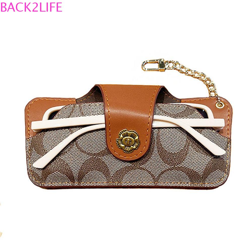 Hộp Đựng Mắt Kính Có Móc Khóa Thiết Kế Đơn Giản Cho Nữ BACK2LIFE Ốp