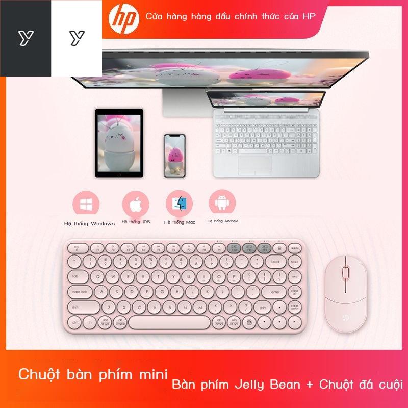 ☑✧Bộ bàn phím và chuột bluetooth không dây HP máy tính điện thoại di động bảng ipad mini Apple Huawei Android đa năng