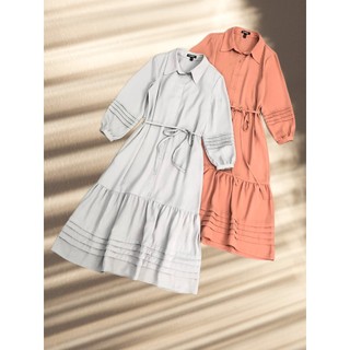 Đầm sơmi dáng babydoll đuôi cá mặc được 2 kiểu