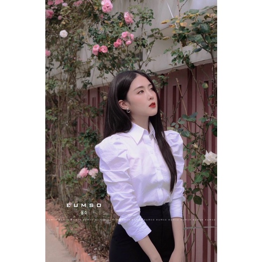 EUMSO - Sơ mi trắng tay phồng DAISY SHIRT