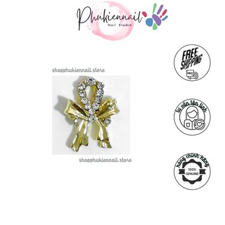 Charm nơ gắn đá cao cấp cham gắn nail