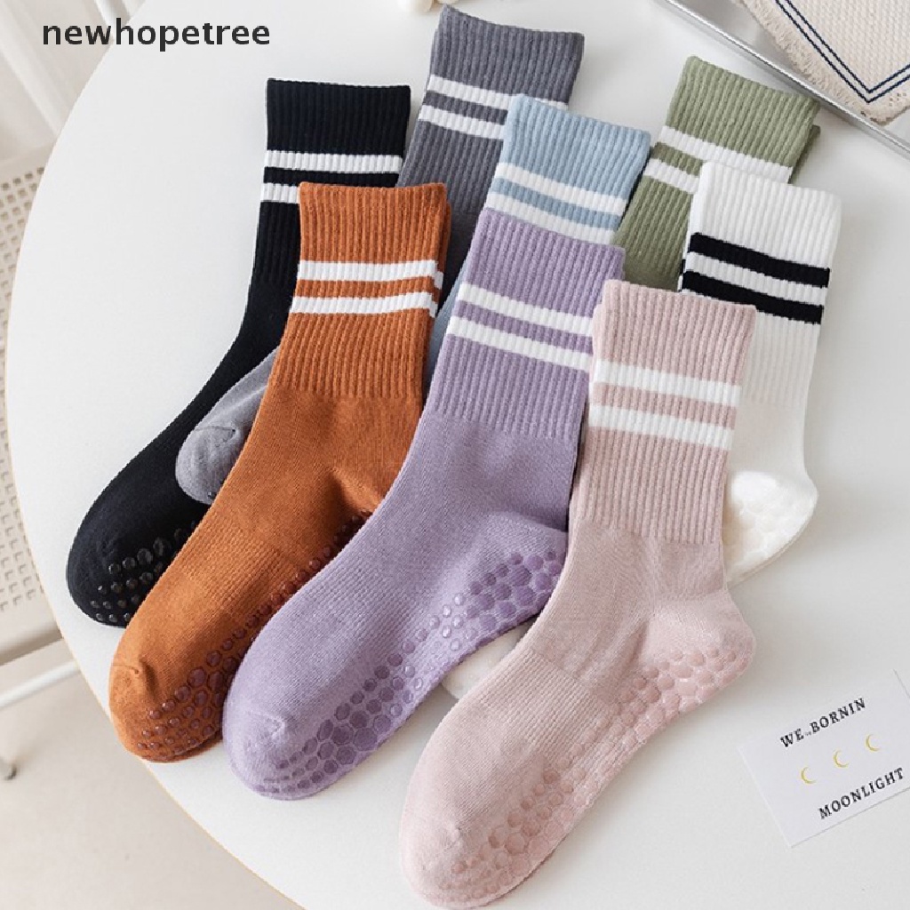 Vớ Cotton Tập Yoga / Pilates Giảm Xóc Khô Nhanh Chống Trượt Chất Lượng Cao Cho Nữ