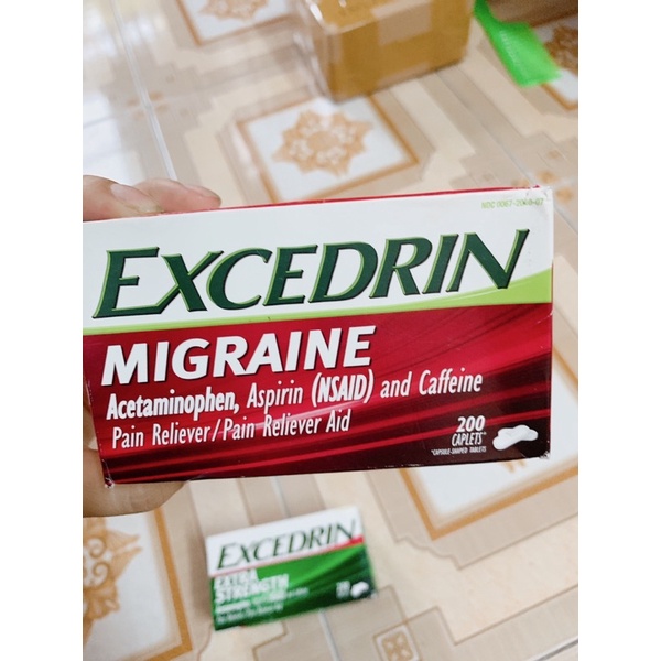 viên uống Excedrin 200 viên giảm đau nửa đầu hiệu quả