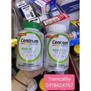 Vitamin tổng hợp Centrum Silver Adults 50+ dành cho nam , nữ trên 50 tuổi