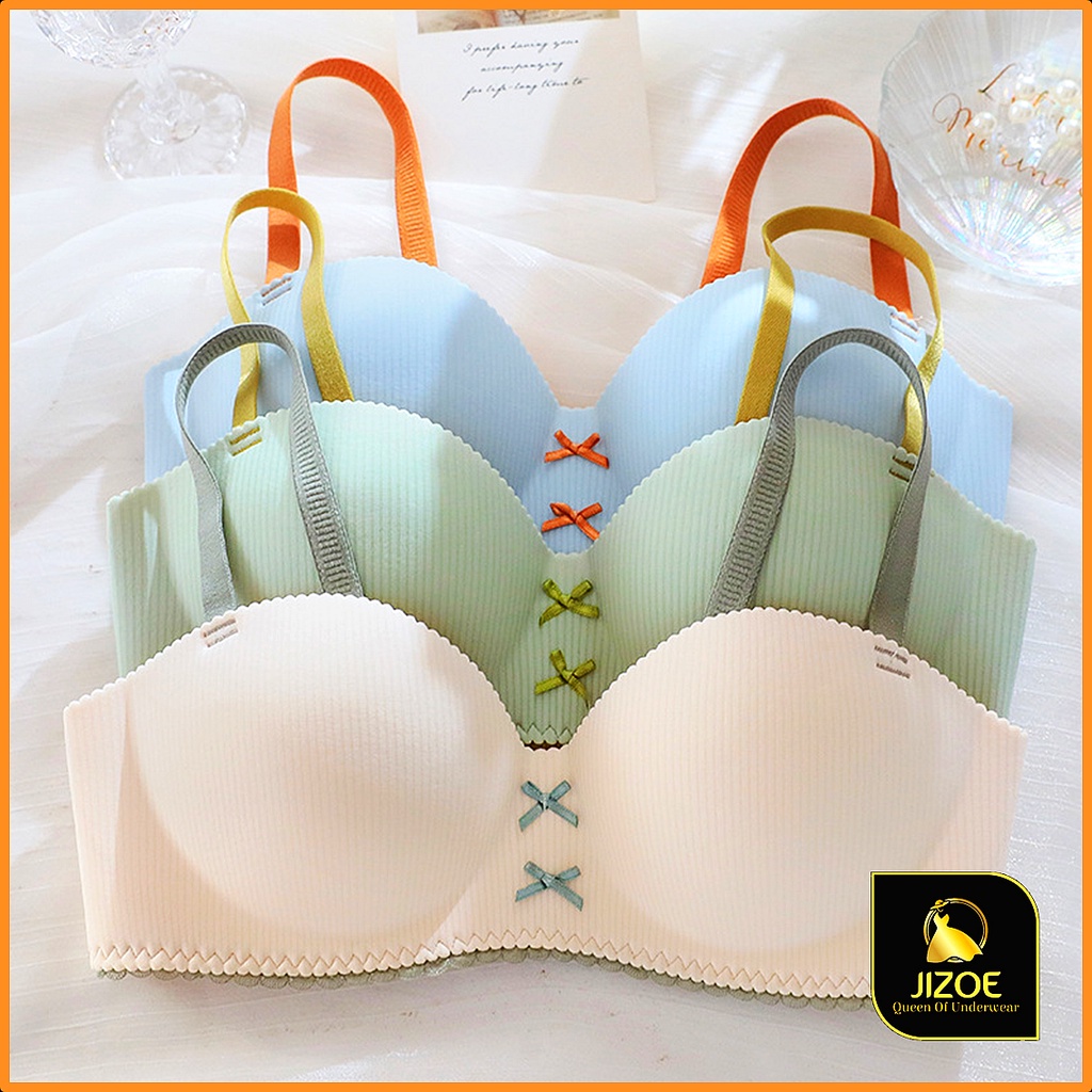 Áo lót ngực nữ su đúc không gọng mút mỏng nâng ngực tạo khe đẹp Cup ngang dễ thương Sexy gợi cảm quyến rũ JIZOE ALT61