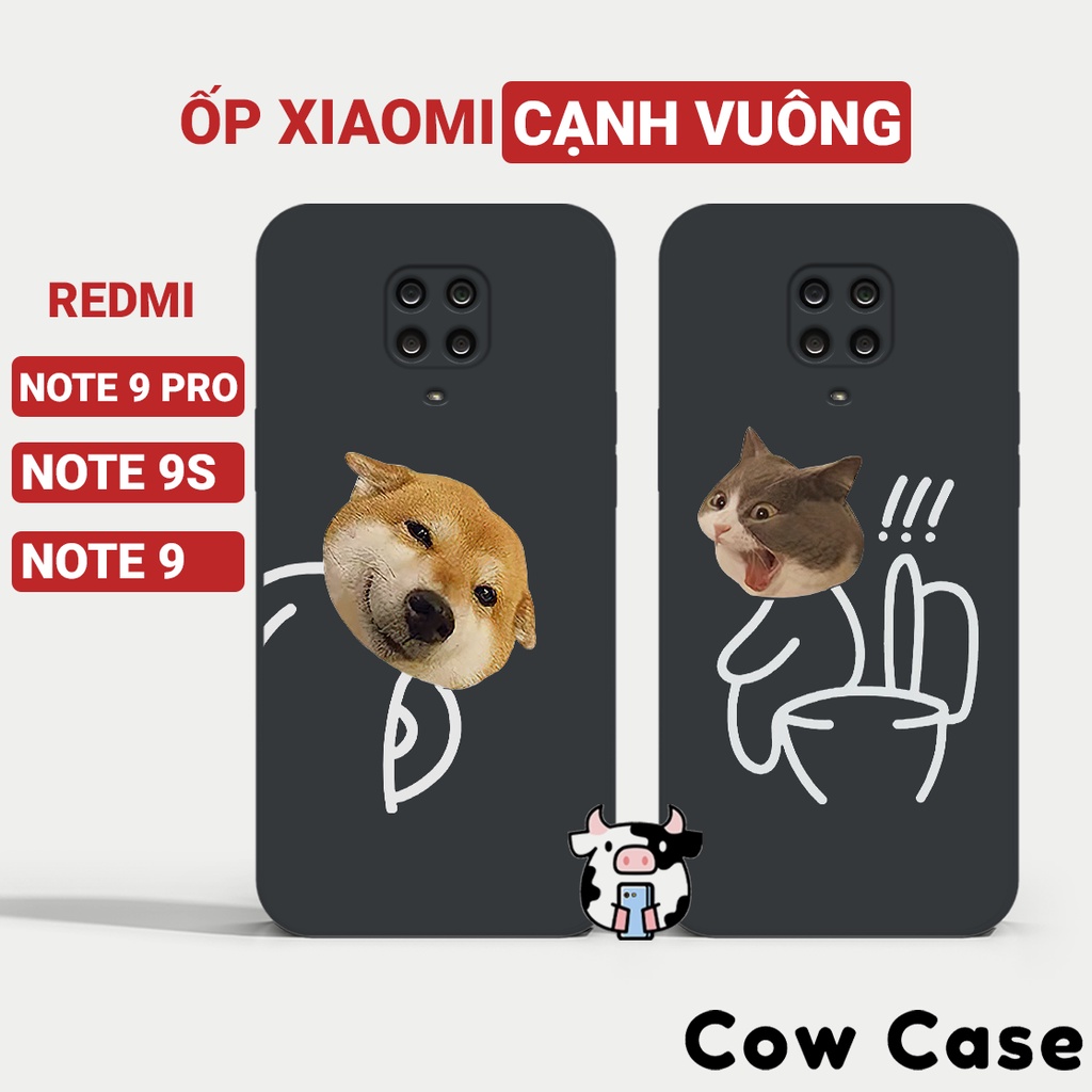 Ốp lưng Redmi Note 9s / Note 9 Pro cạnh vuông Cowcase | Vỏ điện thoại Xiaomi bảo vệ camera toàn diện BC9