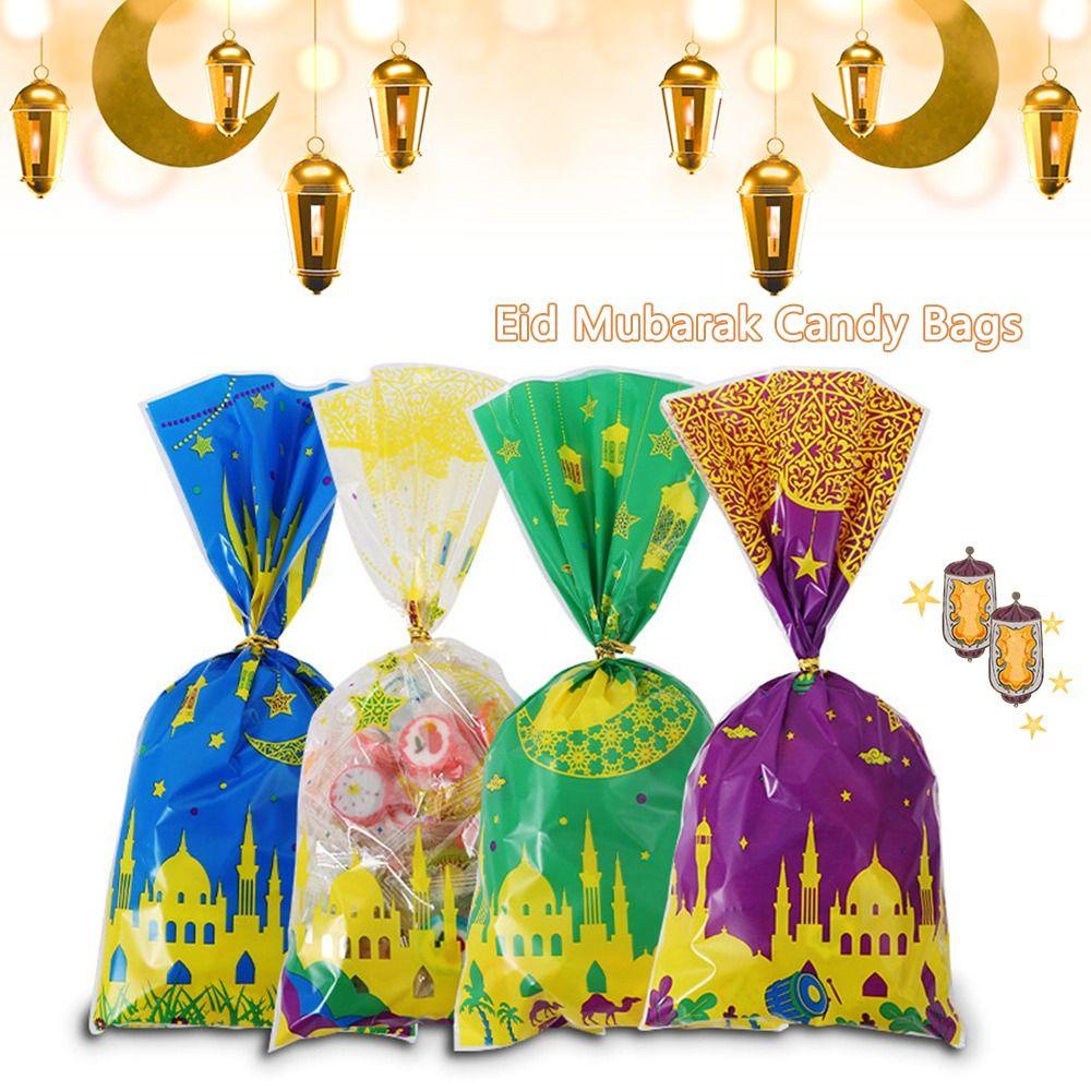 CHOOKEY Set 50 Túi Đựng Kẹo Kèm Dây Thừng Phong Cách Hồi Giáo