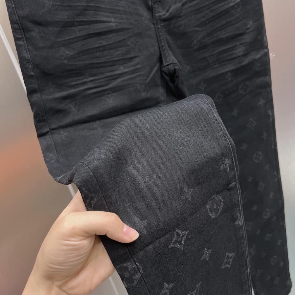 Hot quần jean nam basic rách cơ bản di chỉ hàng kỹ, lv vân chìm size ý 44/46/48/50/52/54/56 hình ảnh thực tế