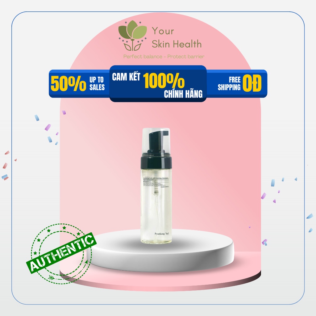 Sữa rửa măt diu nhẹ và cân bằng Calming Low PH Foaming Cleanser Pyunkang Yul 150ml