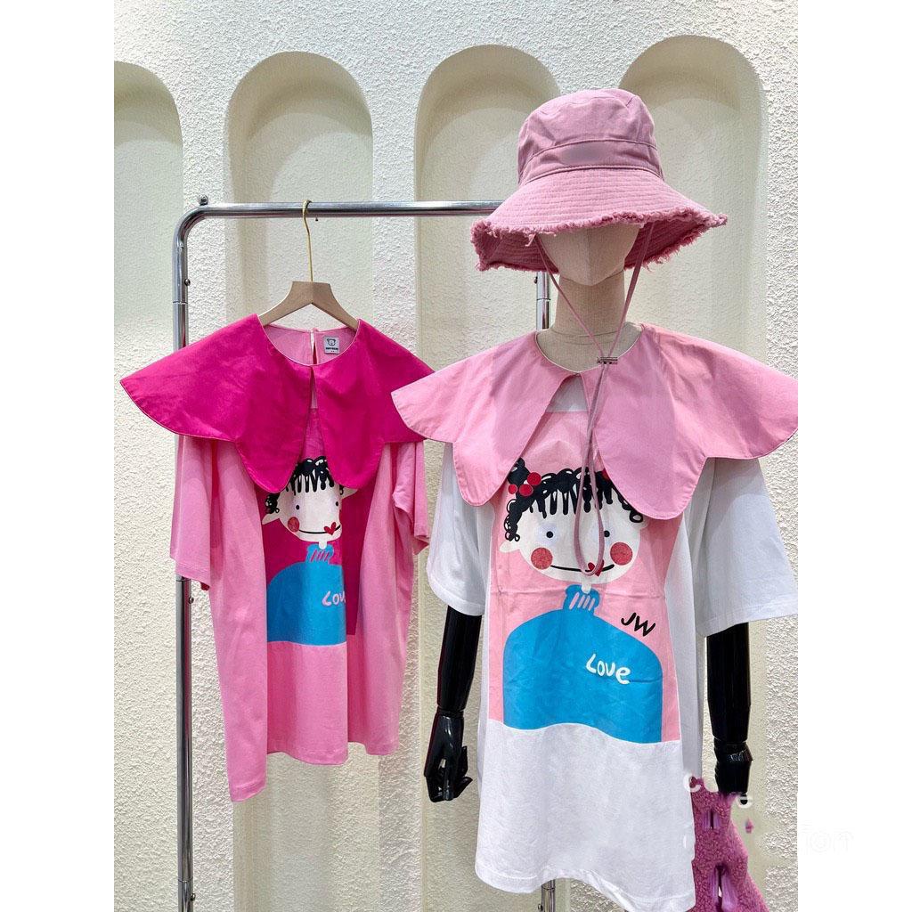 [ AP81 ] Áo phông cô gái cổ bèo xinh xắn