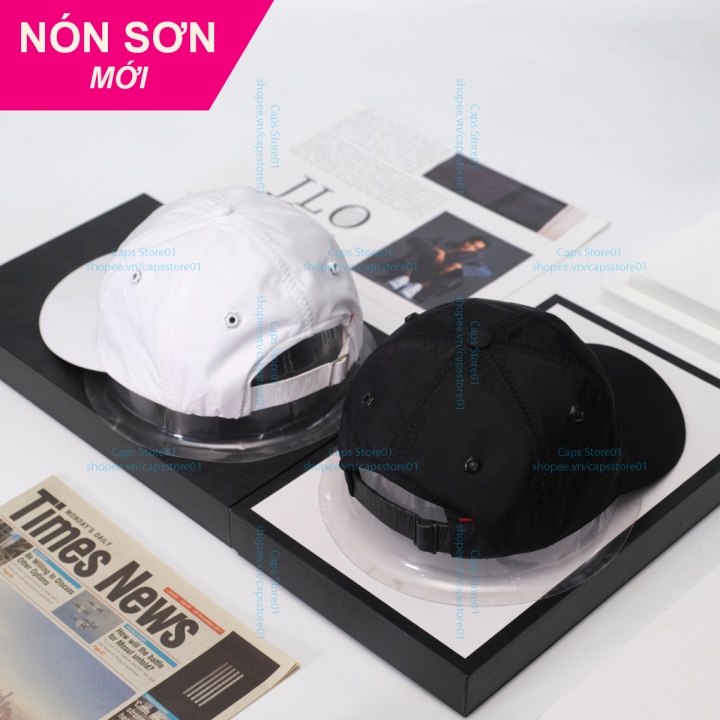 1 Cặp 2 Nón Sơn Đen Logo Hình Chữ Nhật Và Trắng Logo Hình Chữ Nhật Chính Hãng Hàng Chuẩn Tem 7 Màu Cao Cấp Mới/ Nón Kết