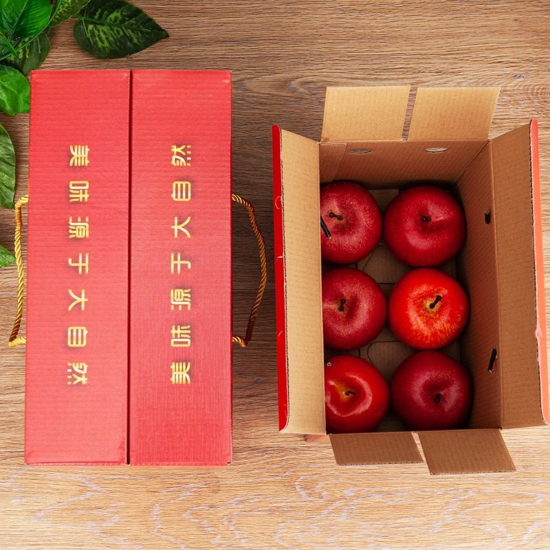 New 2.50 Kg-5.00 kg-Pack Apple Box Box Gift Box Homes Crystal Sugar Heart Packing Box Fruit Gift Box