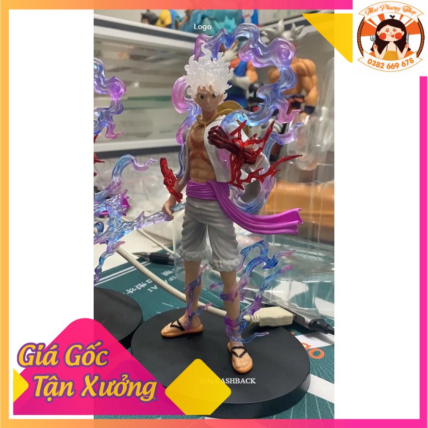 Mô Hình Luffy Gear 5 Sun God Nika cao 21cm - Mô hình OnePiece