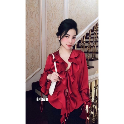 Áo dài tay nữ lụa bèo ngực